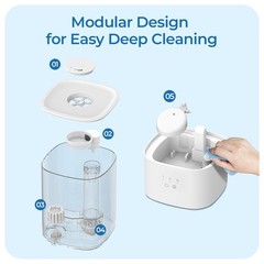 LasVacde 2.5L Humidifiers for Bedroom, Top Fill Cool Mist Humidifiers for Lar…