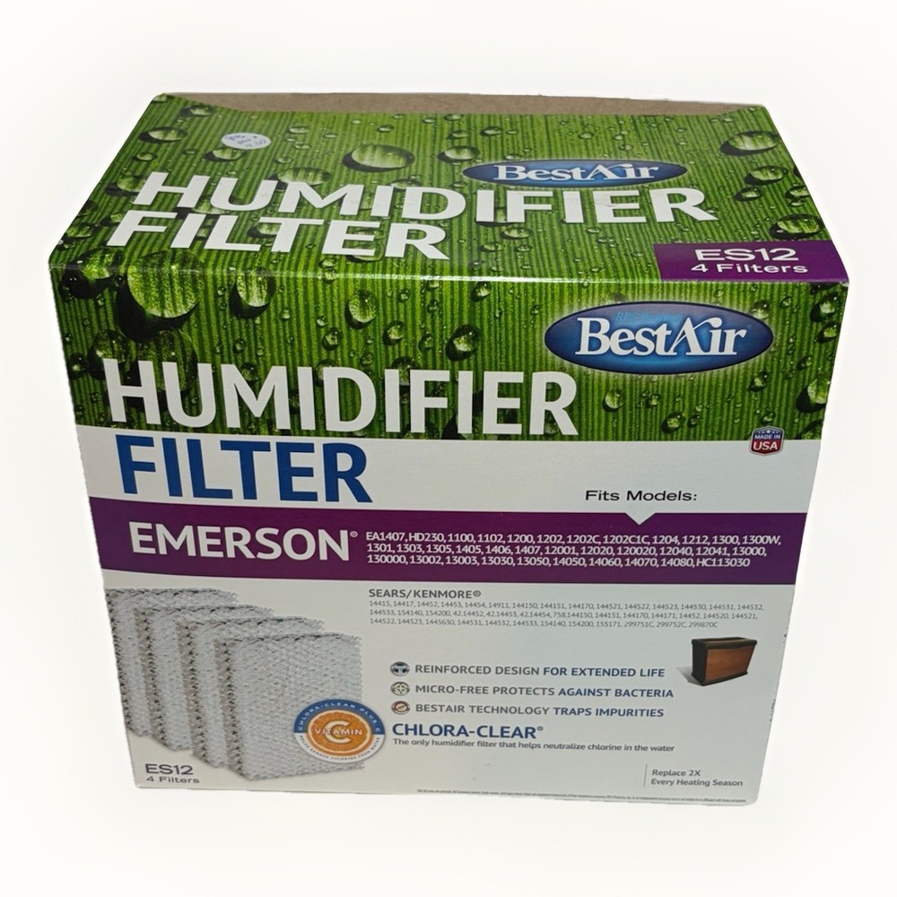 Best Air Humidifier Filter Chlora-Clear 4-Pack ES12