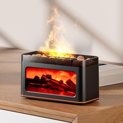 NEW Fireplace Diffuser Humidifier essential oil support Ultrasonic Aromatherapy