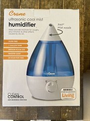 Crane Drop (EE-5301) Ultra Sonic Cool Mist Humidifier – Blue & White