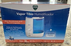 Vicks Warm Mist Humidifier 1 Gallon Filter Open Box Used?