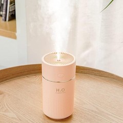 Cordless Rechargeable Portable & Travel Humidifier with LED 360ml White