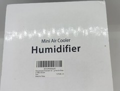 Mini Air Cooler Humidifier, 4 functions, USB Ambient Light Settings Seven Colors