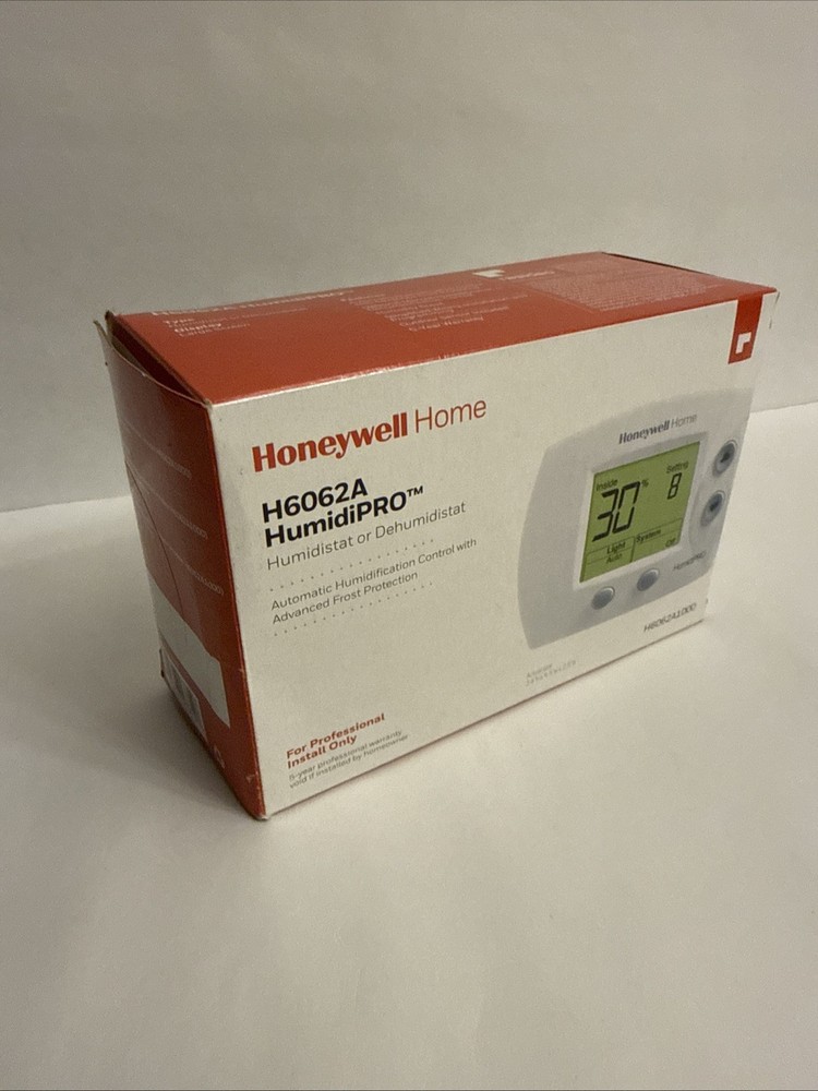 NEW Honeywell H6062A1000 HumidiPRO Digital Humidistat/ Dehumidistat