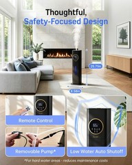 Humidifier Large Room 8L Capacity Ultrasonic Night Light Essential Oil Diffuser