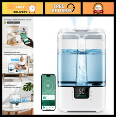 6L Cool Mist Humidifier with Essential Oil Diffuser, Smart Touch/App Control, Ni