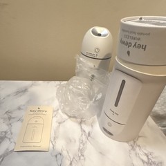 hey dewy Wireless Portable Ultrasonic Humidifier White Battery No Charger