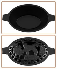 Woodstove Steamer Stove Humidifier Cast Iron Lattice Top Rust 2.3 Quart