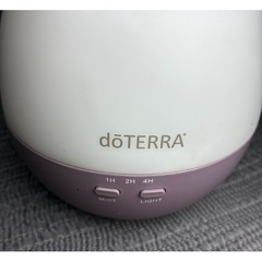 doTERRA Petal Diffuser 2.0 Ultrasonic Essential Oil Humidifier Lavender White