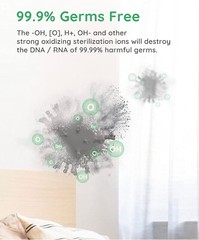 MiLin Sterilizing Cool Mist Humidifier 4L LED Display Germ-Free Air Vaporizer