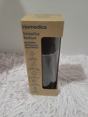 HoMedics Portable Ultrasonic Humidifier Travel & Personal Cool Mist USB Powered