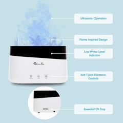 LP300HUM Aqua Flame Cool Mist Humidifier – Small Ultrasonic Plant Humidifier …