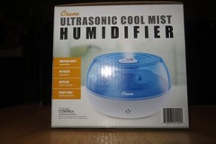 Crane EE-5951 Ultrasonic Cool Mist Humidifier 0.2 Gal Blue & White
