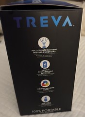 Treva Portable Cool Mist Mini Humidifier w/ Colored LED Lights USB Rechargeable