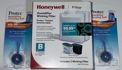 Honeywell HAC700V1 Wicking Humidifier Filter B HCM-750 w/ 2 Protec Cleaning Ball
