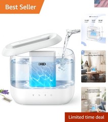 Ultra-Quiet 4L Top Fill Cool Mist Humidifier for Large Rooms – Aromatherapy &…