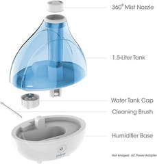 Pure Enrichment MistAire Ultrasonic Cool Mist Humidifier – Lasts up to 16 Hours