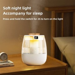 1.5L Dual Mist Humidifier with LED Display – 3-Speed Quiet USB Home Humidifier