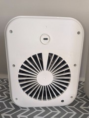 Cold Air Humidifier Battery Operated Rechargeable 2 Speed Large Water Tank White