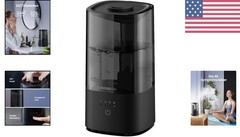 2.0L Cool Mist Ultrasonic Humidifier for Nursery & Bedroom – Quiet & Filterless