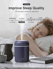 Portable Cool Mist Humidifier with Colorful Light – Auto Shut-Off & Quiet