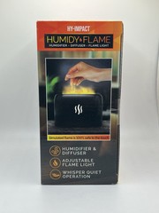 Hy-Impact Humidy Flame – Humidifier, Essential Oil Diffuser & Flame Light NEW
