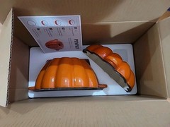 Wood Stove Steamer, Cast Iron Fireplace Humidifier, Pumpkin New In Box