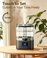 4L Cool Mist Humidifier for Bedroom – 40H Runtime, 3 Levels, Timer, Essential Oi