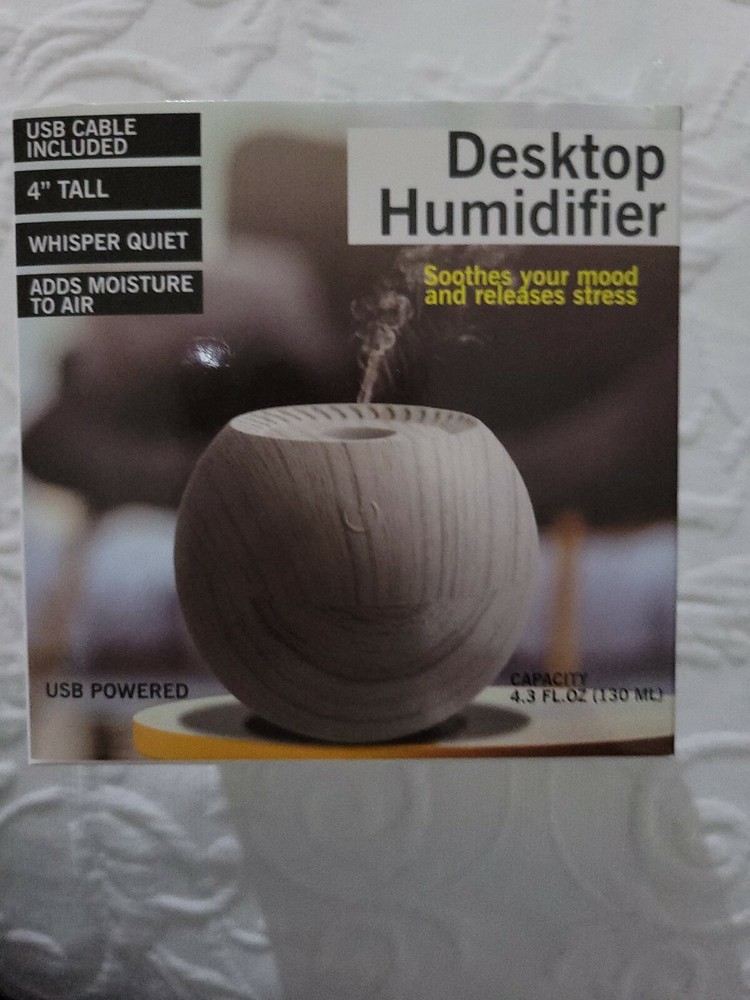 Desktop Humidifier, Soothes your mood and releases stress. Adds moisture to air.