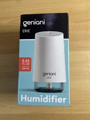 Mini Cool Mist Humidifier 8.45 ft.oz/ 250ml – White – Geniani -New Sealed