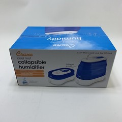 Crane Cool Mist Collapsible Humidifier, 1 Gallon Tank White/Blue (G)