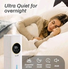 Humidifier For Large Room 2.1Gal(8L) w/ Niglt Light & Essential Oil Diffuser