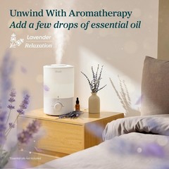 Certified 3L Cool Mist Humidifier with Aromatherapy Feature – Home & Plants