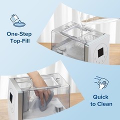 LEVOIT LV600S Smart Warm and Cool Mist Humidifier 6L Top Fill App Voice Control