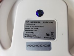 Insenvo 4.5L Humidifier Top Fill Cool Mist Humidifier w/ Nightlight Gently Used