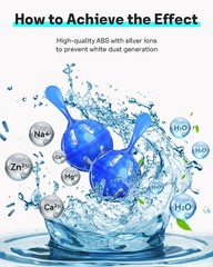 Leemone Humidifier Cleaner 12 Pack, Demineralization Cleaning Ball, Works in All