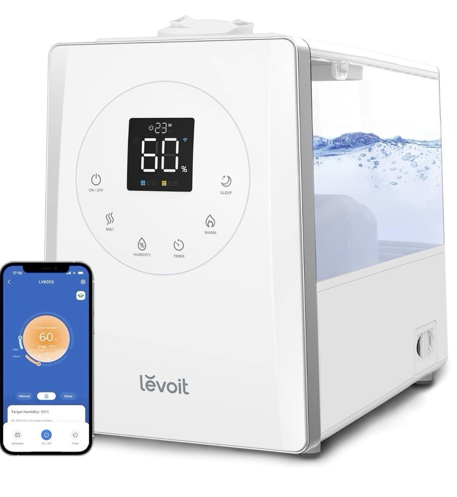 LEVOIT LV600HH Hybrid Ultrasonic Humidifier – White Smart Warm & Cool $109