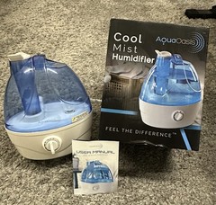 AquaOasis Cool Mist Humidifier 2.2L Large Capacity Tank 12-24 Hr