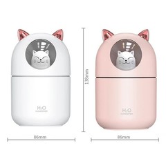 Mini 300ML USB Cat Humidifier Aroma Oil Diffuser Ultra Silent Household Bedroom