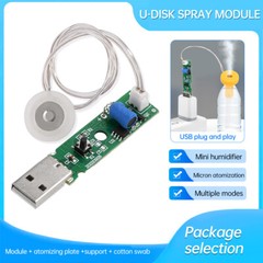USB DC 5V Ultrasonic Mist Maker Atomizing Module Humidifier DIY Kits 108KHZ