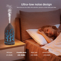 200ml Ultra Quiet Essential Oil Diffuser for Home 7 LED Light BPA-Free Bedroom