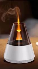 120ml Simulated Candle Flame Aroma Diffuser Ultrasonic Humidifier w/ nightlight
