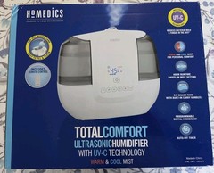 HoMedics TotalComfort Ultrasonic Humidifier with UV-C Technology Warm Cool Mist