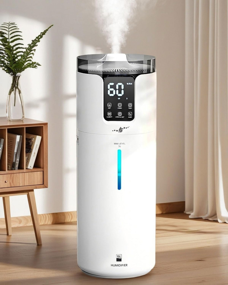 Large 4.2 Gal Ultrasonic Humidifier for 1500 Sq.Ft with 360° Nozzles
