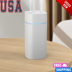 Mini USB Dual Spray Humidifier Desktop Air Purifier for Home Bedroom Portable