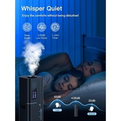 10L Ultrasonic Humidifier 60H Run Time 3 Moisture Modes Remote Aroma Diffuser US