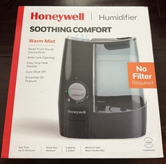 Honeywell HWM845 Warm Mist Humidifier 1 Gallon Essential oil cup Filter Free NEW