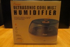 Crane EE-5951 Ultrasonic Cool Mist Humidifier 0.2 Gal Blue & White