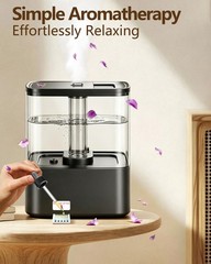 6L Top Fill Cool Mist Humidifier for Bedroom, 60H Runtime, 3 Levels, Timer, Esse