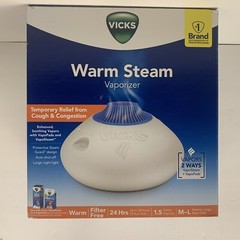 Vicks Warm Steam Vaporizer Humidifier With Night Light – 1.5 Gallon Capacity